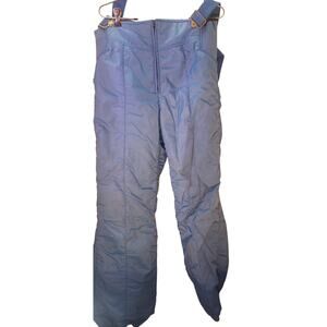 Vintage Swing West Men's Blue Insulated Ski Snow Pants Bib Overalls 34x30